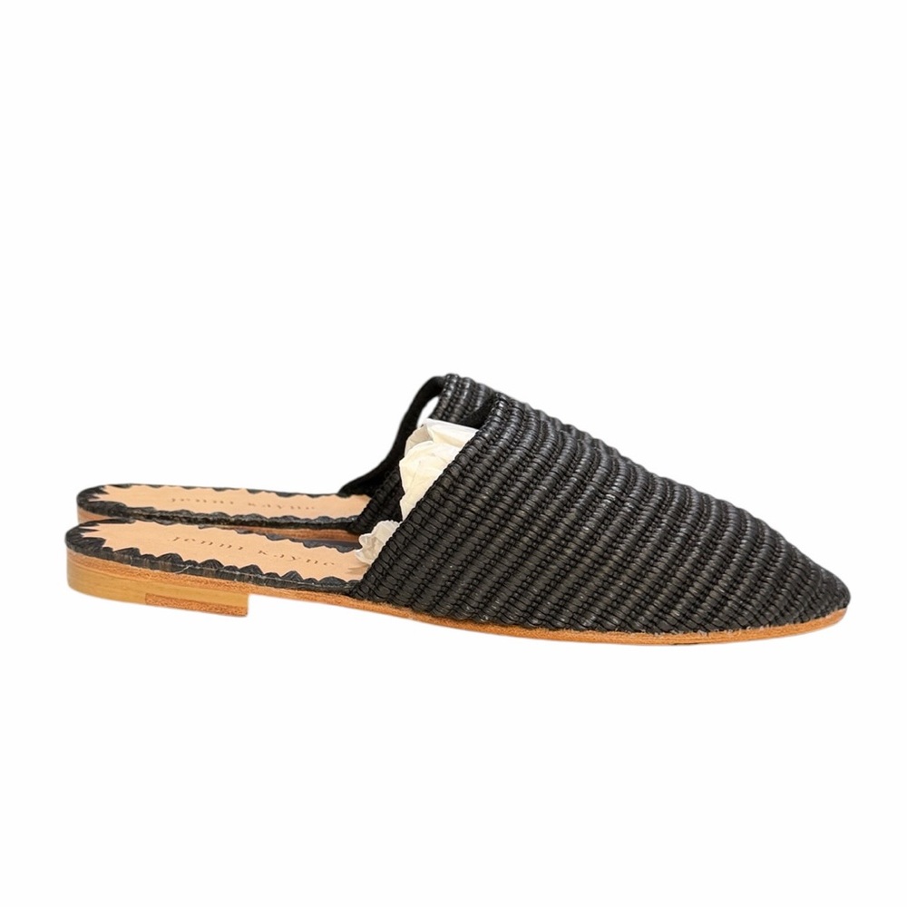 Jenni Kayne Raffia Mule Black Size 39 - Picture 4 of 9